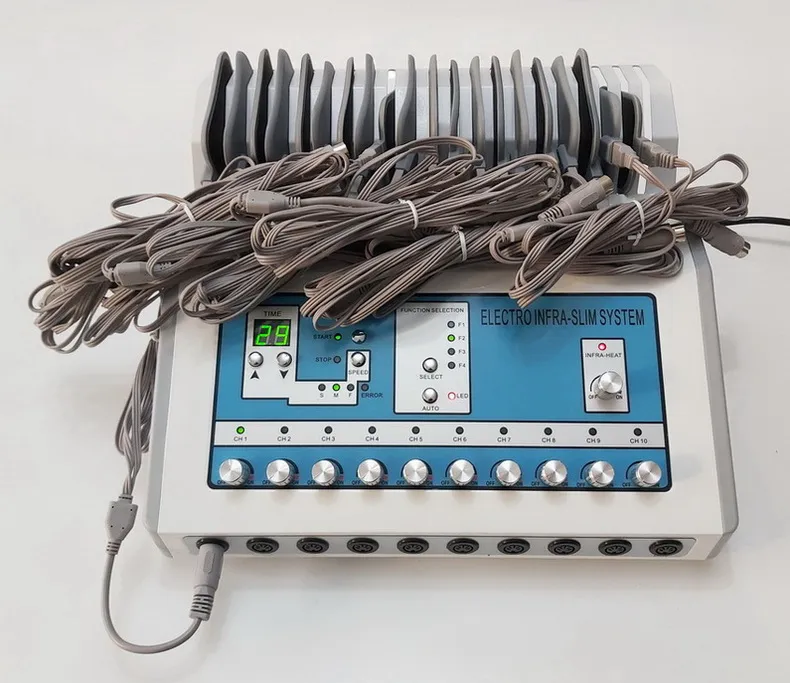Verre Infrarood Ems Fat Removal Muscle Stimulator Massage EMS Elektrische Spier Stimulator Machine met Rusland Golf Afslanken Schoonheidsmachine