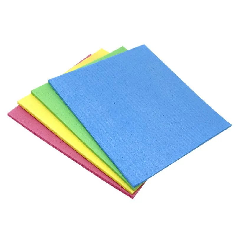 Cleaning Cloths Dishcloth Cellulose Sponge Eco-Friendly No Odor Reusable Duster For Kitchen absorbent decontamination not easy to touch oil RH51403