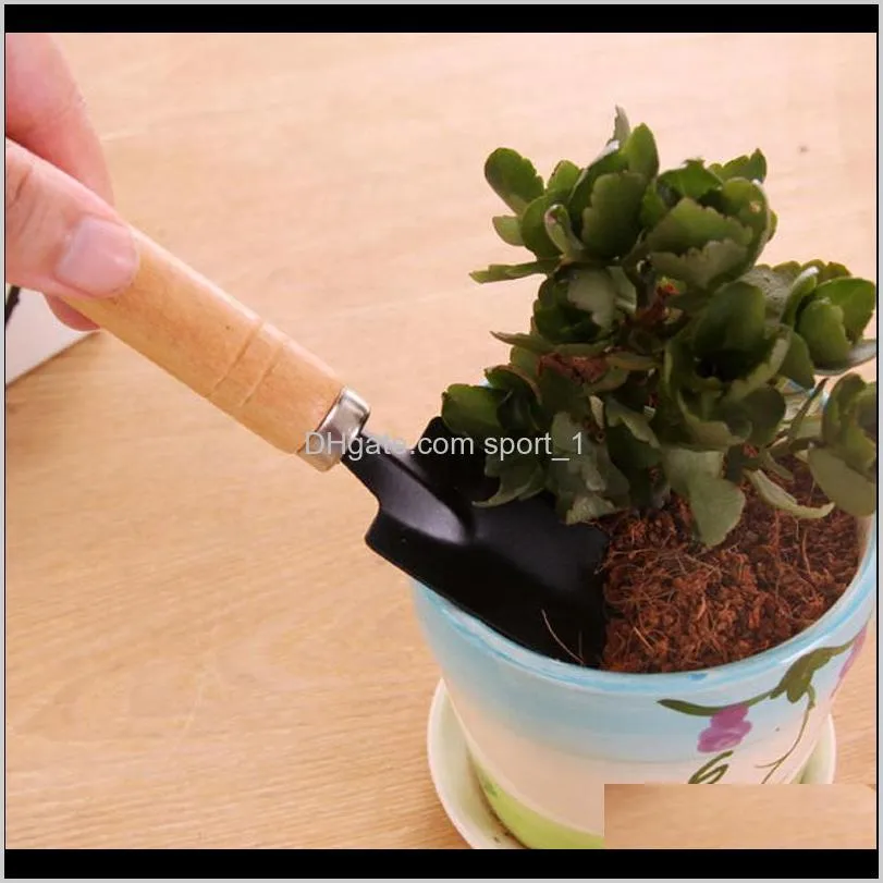 3 pcs/set new creative gardening tools three piece mini garden tools small shovel rake spade potted plant flowers lz1541