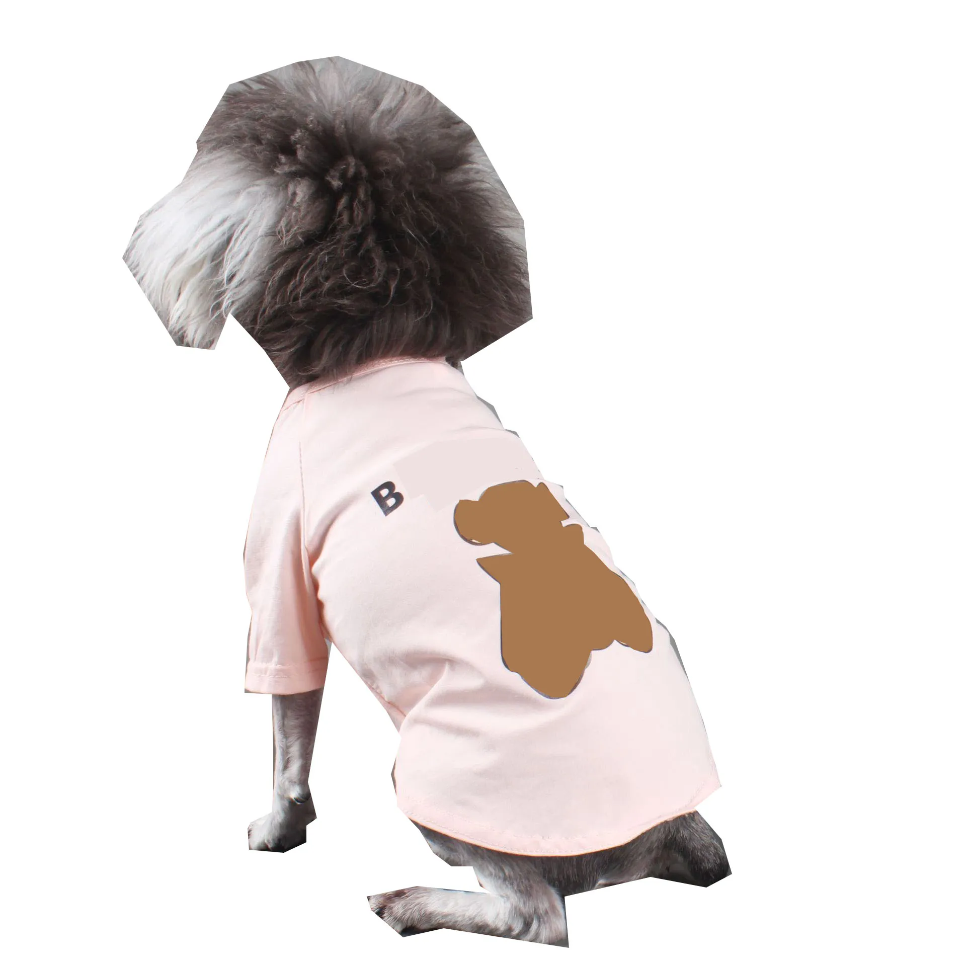 Mode huisdier t-shirt vest kleding puur katoenen sweatshirts hond kleding teddy bulldog poedel puppy kleding