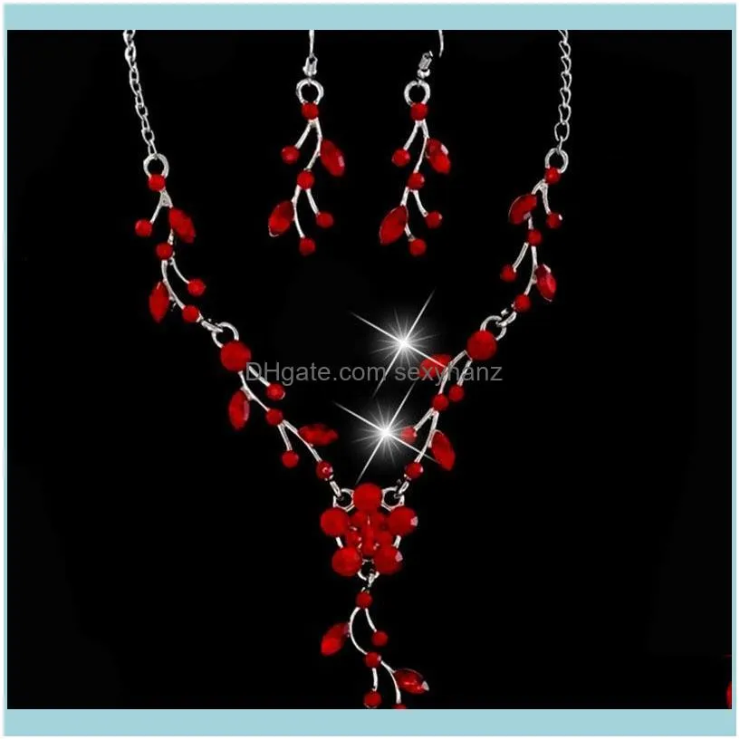Piece Fashion Personality Women`s Branch Earring Necklace Set Korean Retro Hook Neck Chinese Accessories Gift Earrings &