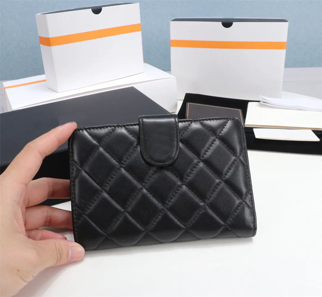 Marca de moda de luxo clássica carteira vintage Lady Brown couro bolsa de ombro com caixa com caixa inteira 124323W