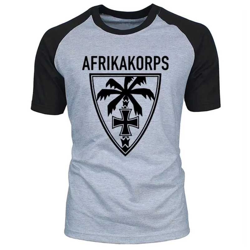 Neue EST T Shirts M nner Maglietta Afrika Korps Palm Wehrmacht