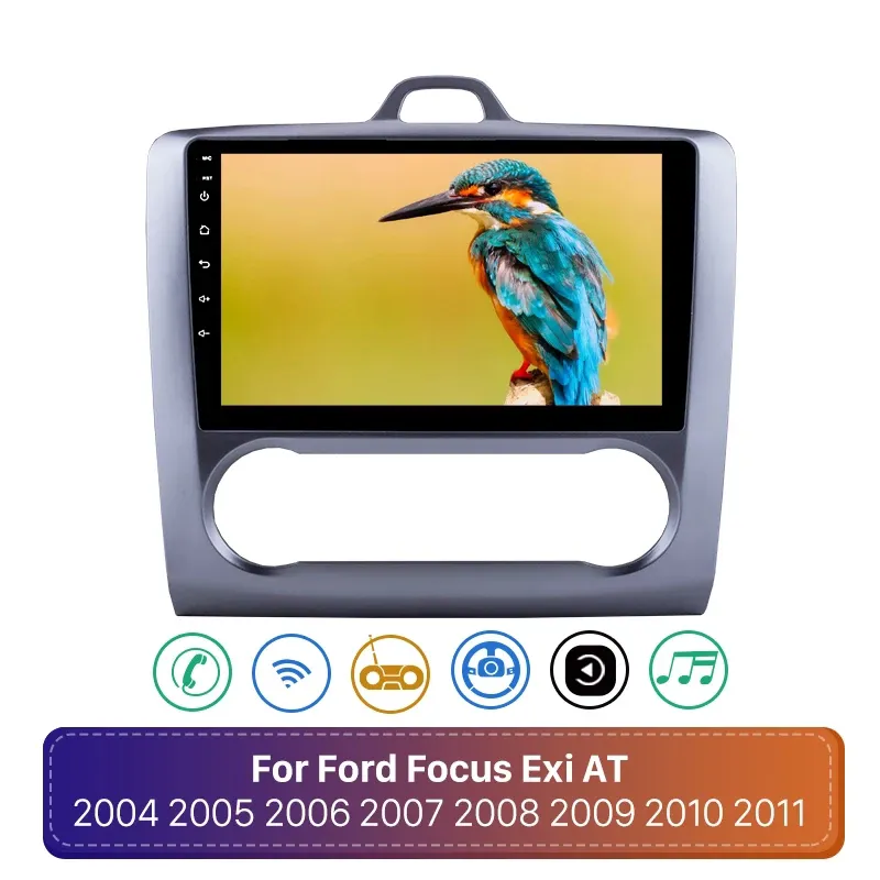 Android 10.0 2Din Player Head Unit WiFi Car dvd Radio Stereo GPS Multimedia For Ford Focus Exi AT 2004-2011