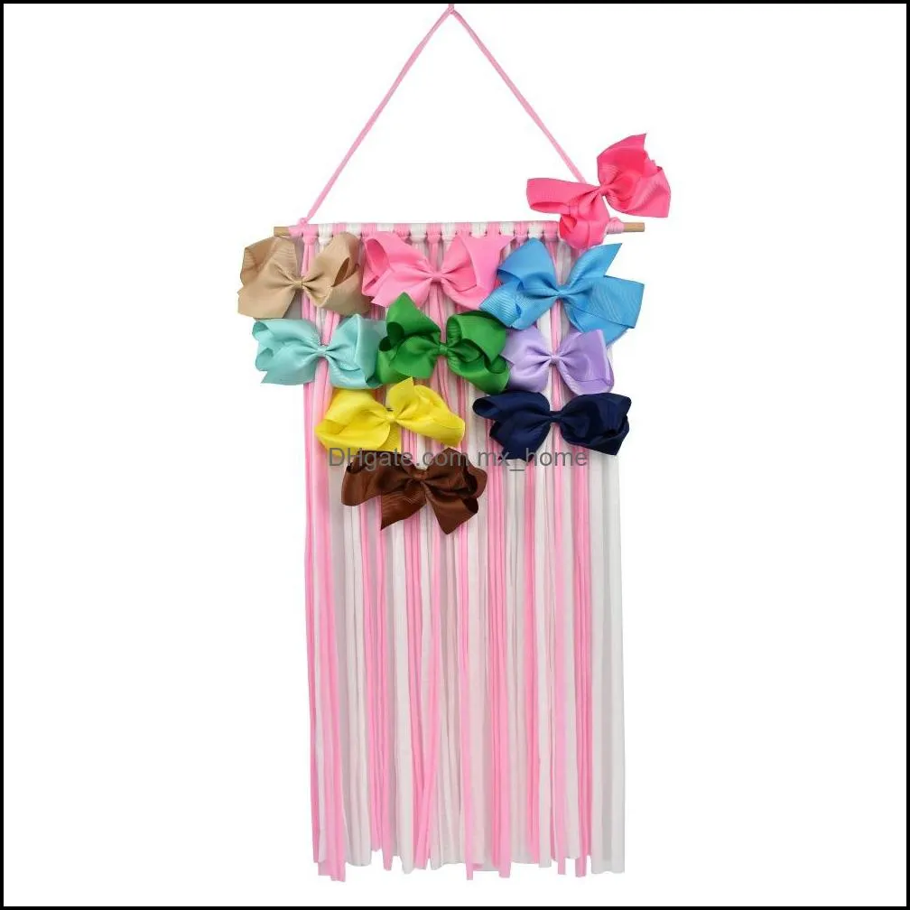 Baby Hair Bow Holder Hanger Girls Hairs Clips Storage Organizer Hairwear Belt Kids Tapestries Hair Accessories Z1988