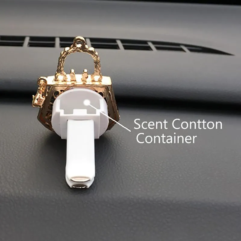 Decorações interiores acessórios do carro bling meninas bolsa de salto alto ambientador saída automática perfume clipe difusor elegante dec237t