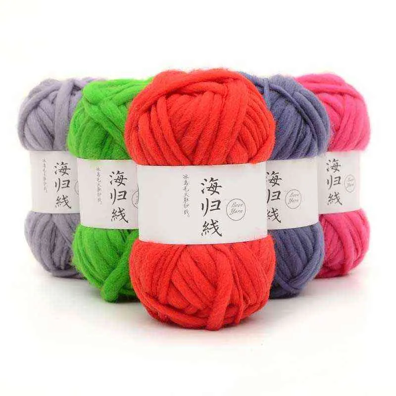 1PC ARYCLIC 50g Boule Épaisse Lot Fil Laine Fil Fil Mode Tricoté Coloré Crochet Adulte Tricot Supersoft Pull Y211129