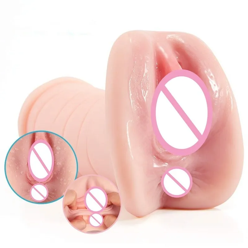 Mannelijke seksspeeltjes zachte gel mannelijke masturbator realistische vagina anaal torso zak pussy realistische siliconen vagina volwassen speelgoed x0320