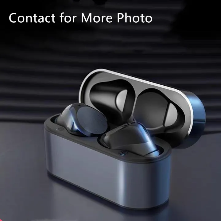 Trådlösa hörlurar Aktiva brusavbrott Transparens Trådlös laddning av Bluetooth-hörlurar i öratdetektering för mobiltelefonsmartphone