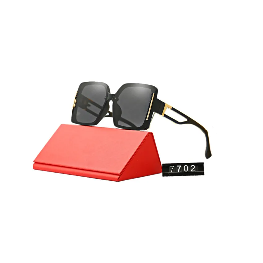 Dames de luxe de créateur, nouvelles lunettes de soleil, lunettes de mode UV400 polarisées carrées de 4 couleurs