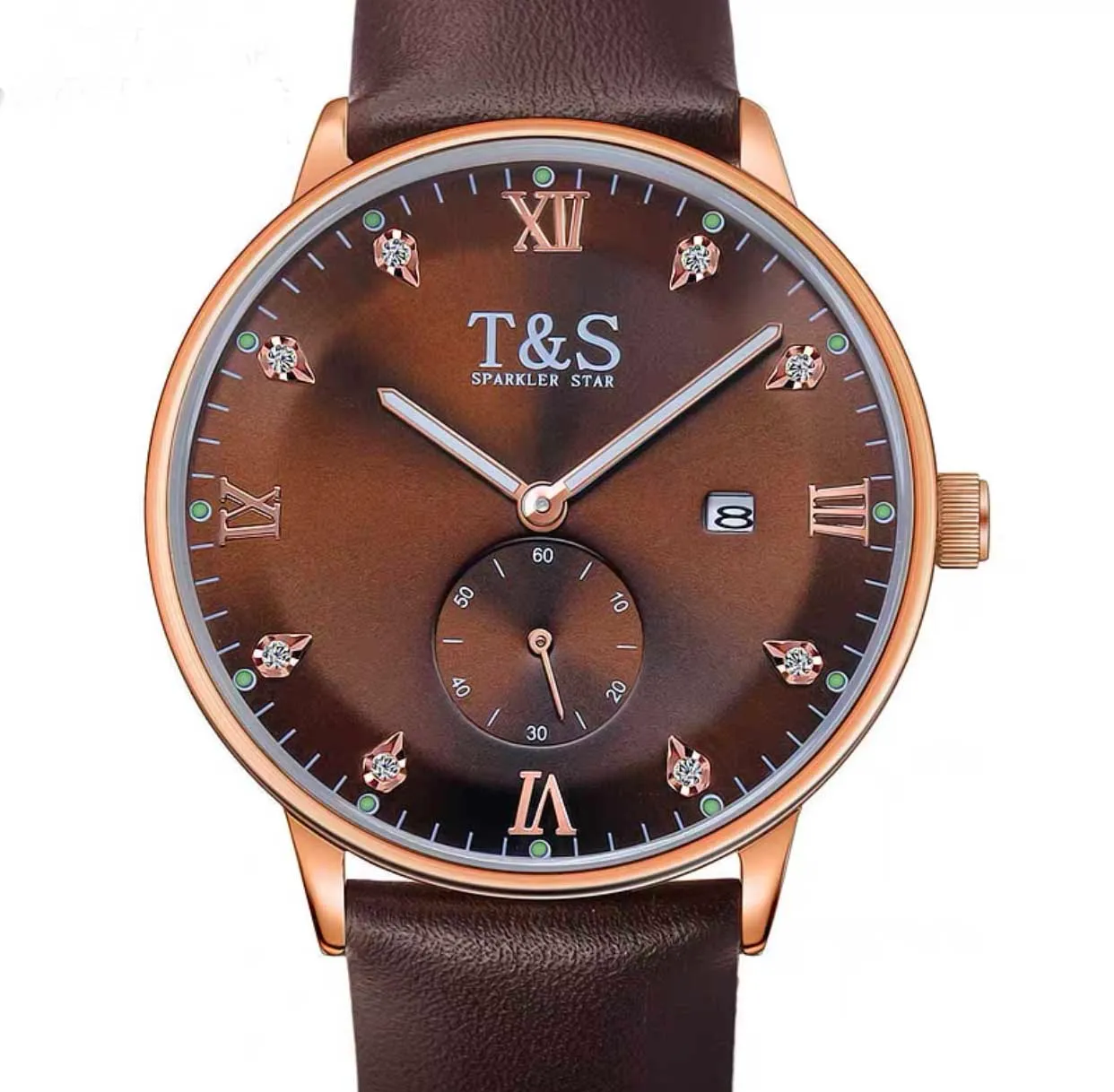 Montre pour homme, simple, mouvement à quartz, ronde, ceinture en cuir, boîtier en alliage, verre renforcé, stylé, élégant, romantique, cool, date, boucle ardillon