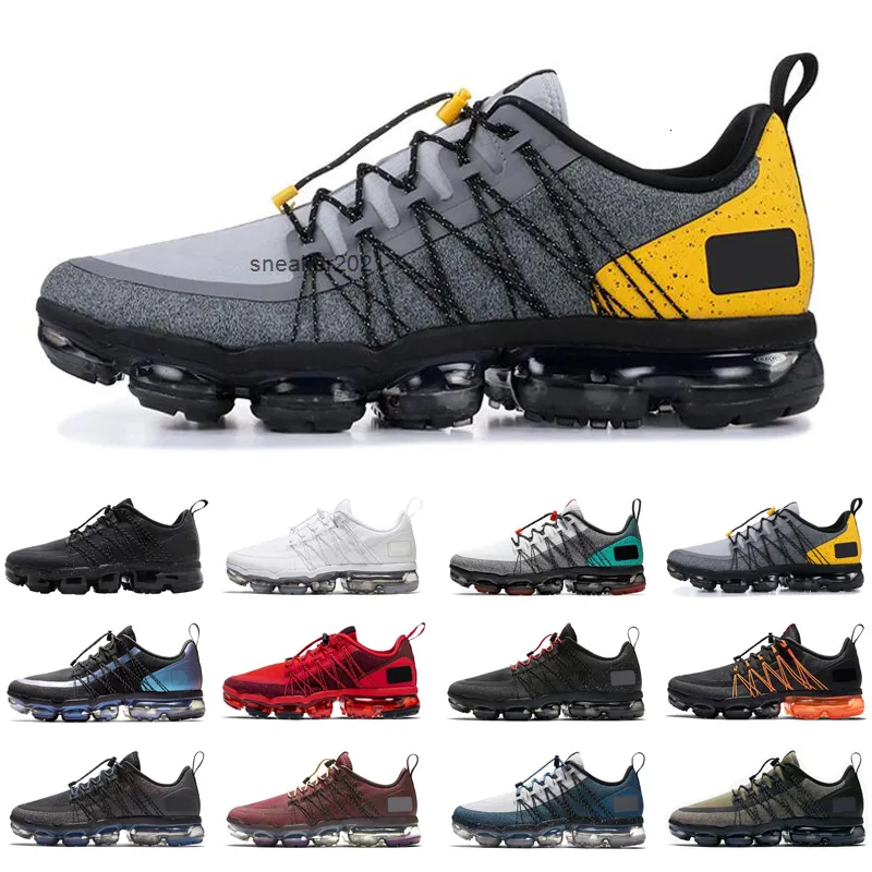 Air vapormax run utility shop men s shoes grey black yellow