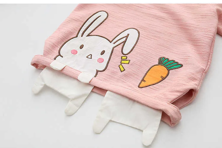  Spring Autumn 2-10 Years Old Children Long Sleeve Cute Patchwork Cartoon Embroidery Baby Kids School Sweatshirts For Girls (16)