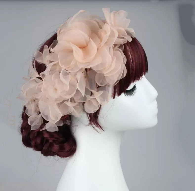 2022 Neue Für Hochzeitshochzeits-Kopfhäuser Blumen Seidenblume Kopfschmuck für Braut Kleid Kopfschmuck Zubehör Bridal Party Zubehör