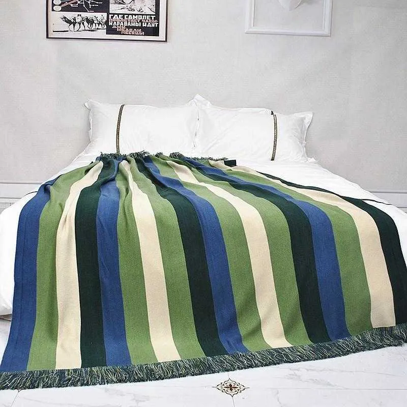 Nordic Style Knitted Bed Blanket Sofa Wool Cover Blankets Tapestry Nap Shawl Air Conditioning Quilt 150*220CM