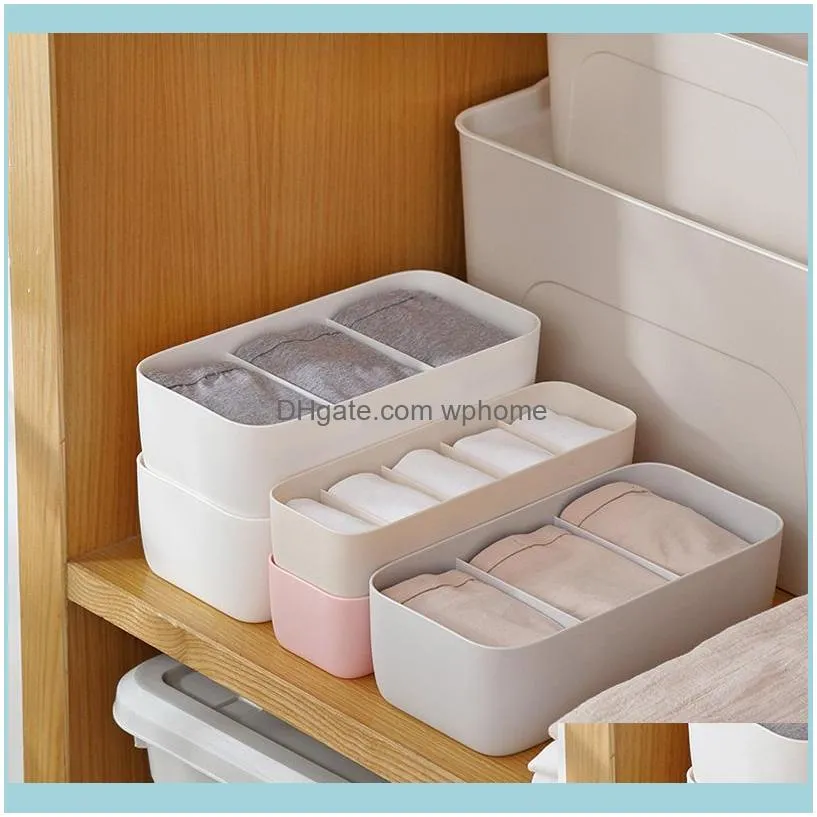 Storage Drawers Household Drawer Plastic Finishing Box Underwear Panties Socks Coverless Desktop Compartment Storage1