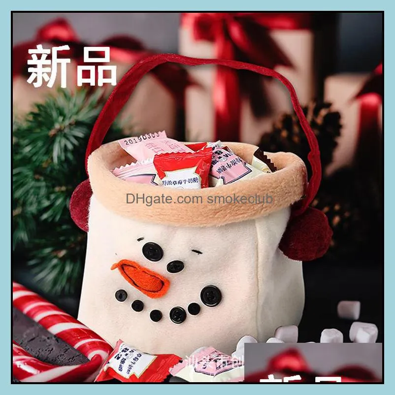 Fournitures de fête de fête Jardin Chuangda Commandes Bonhomme de neige Bonbons Sacs Cadeaux Décorations pour la maison de Noël 177 Drop Delivery 2021 Xwev2