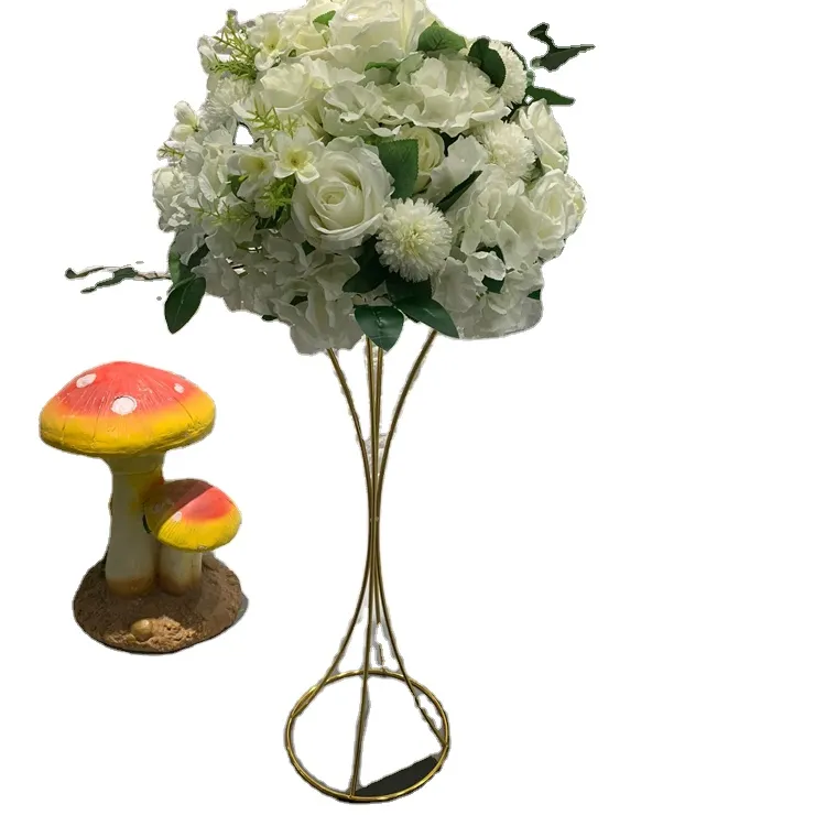 Пользовательские золотые декоративные металлические стальные цветочный декор моды дома свадебные события украшения цветочный горшок растений стенд 891