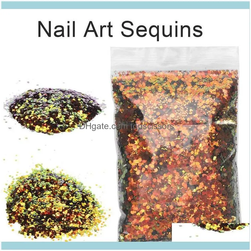 Nail Glitter 50g Hexagonal Shape Sequins DIY Craft Face Body Art Decoration Accessory Rub For Nails