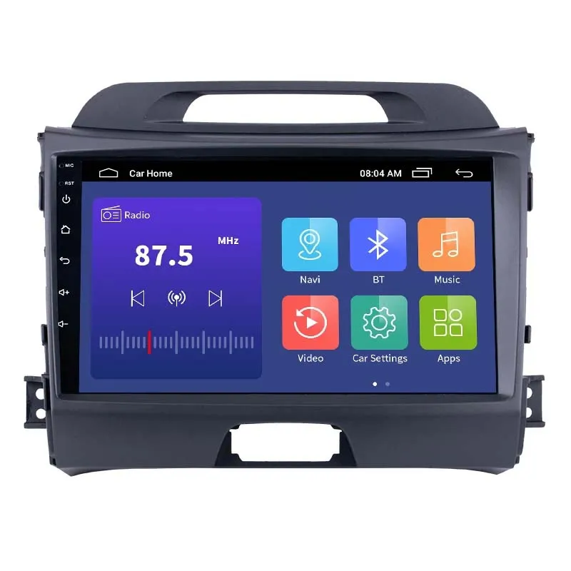 Car dvd Radio Player For 2010 2011-2015 KIA Sportage Android 10 9 Inch HD Touchscreen GPS Multimedia Support Bluetooth WIFI