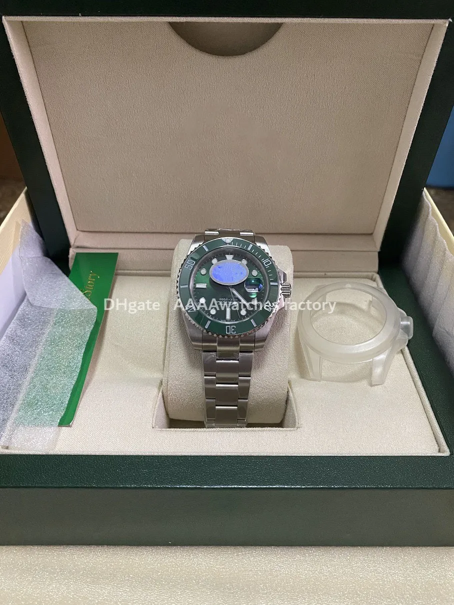 2021 orologi AAA qualità U1 movimento meccanico automatico da immersione in ceramica tavolo vassoio verde 40mm orologio Roleo mens designer di lusso braccialetto sub orologio da polso luminoso