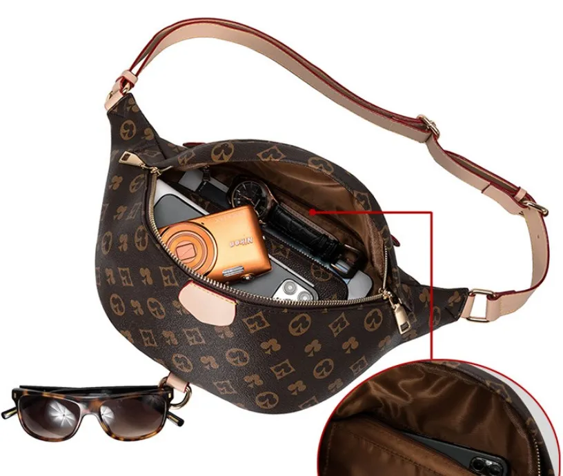 leather Male Chest Bag Men's Crossbody Women Single Shoulder Strap Back pack Casual Travel Bags Messenger wallets