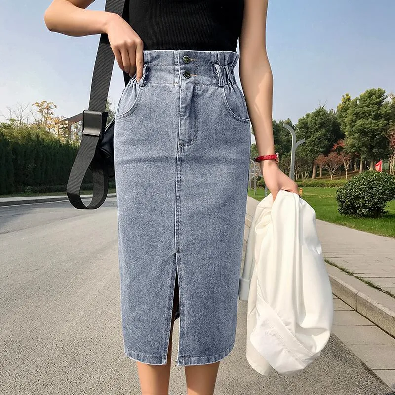 Jupe en sales jean elastique