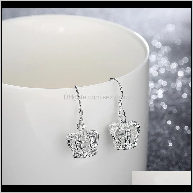 korean fashion piercing silver 925 hoop stud dangle hanging earrings for women teens 2021 trend jewelry ear cuffs crown & chandelier