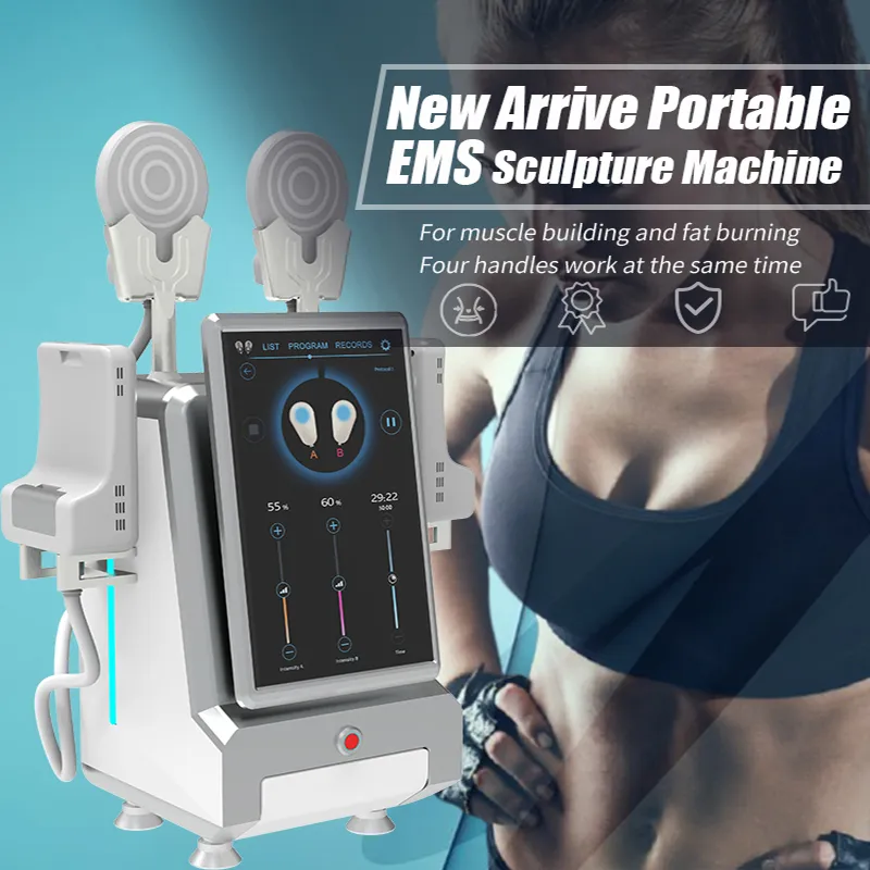 Haute Intensité HIEMTs Emslim Body Shaping Machine Électromagnétique Muscle Simulator EMS Fat Burning No Pain Sliming Device