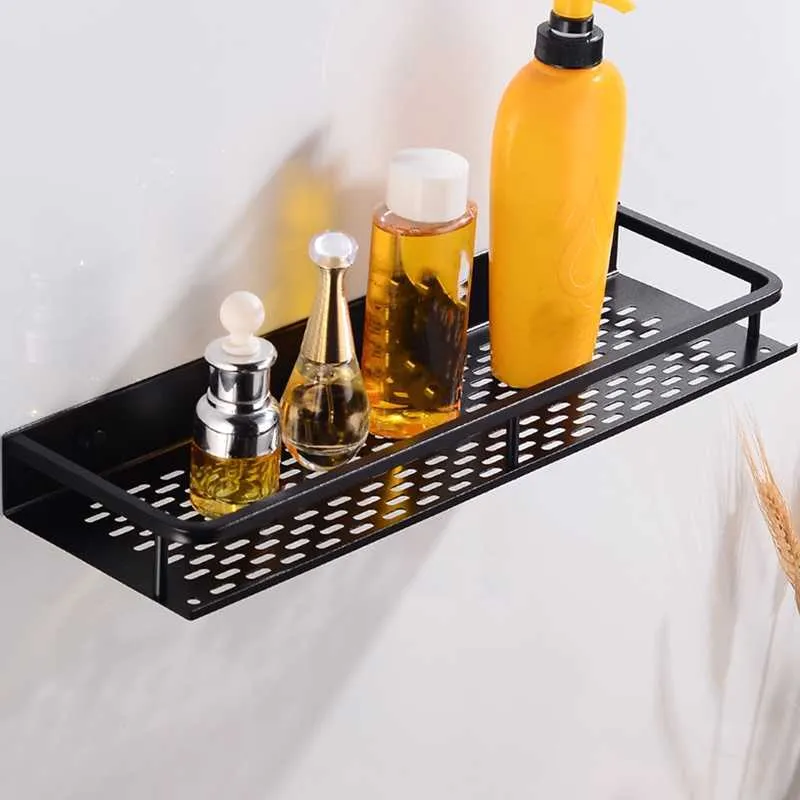 BELLE VOUS Portaoggetti Box Doccia - Porta Shampoo e Bagnoschiuma in Acciaio - Portasapone da Appendere Senza Forare - Mensola per Oggetti e Accessori con Ganci
