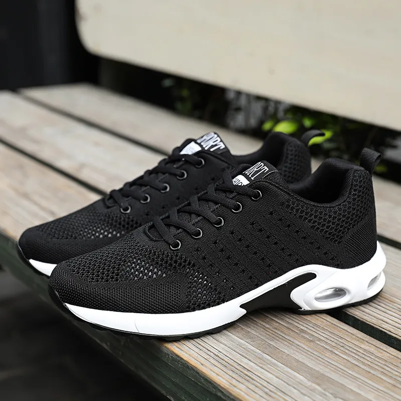 2021 Arrival Cushion Running Shoes Breathable Fashion Mens Women Designer Black Navy Blue Grey Sneakers Trainers Sports Size EUR 39-45 W-1713