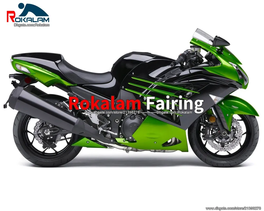 För Kawasaki Fairings 2012 2013 ZX14R ZX 14R 2014 2015 ZZ-R1400 ZZR 1400 12-15 (formsprutning)