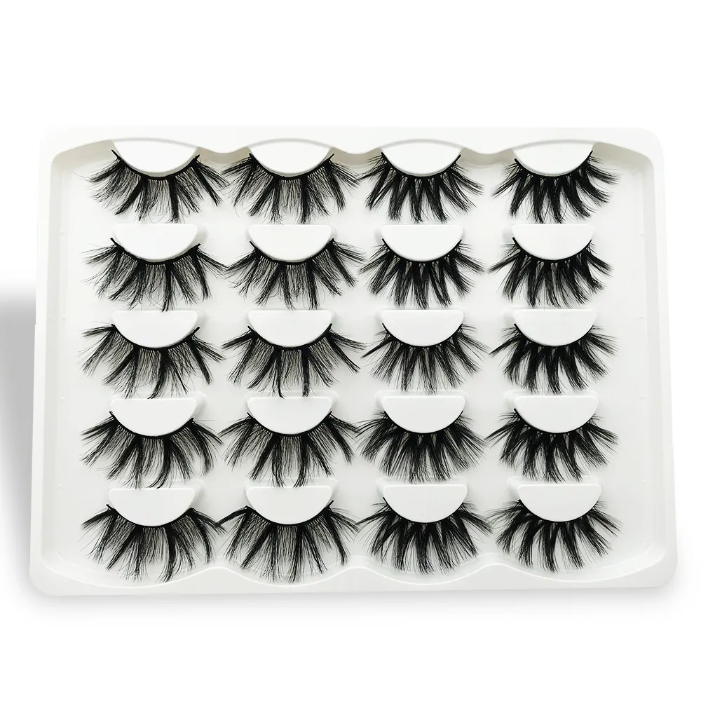 5D Mink Eyelashes Eyelash Eye makeup 3D False lashes Soft Natural Thick Extension 10 Pairs Beauty Tools