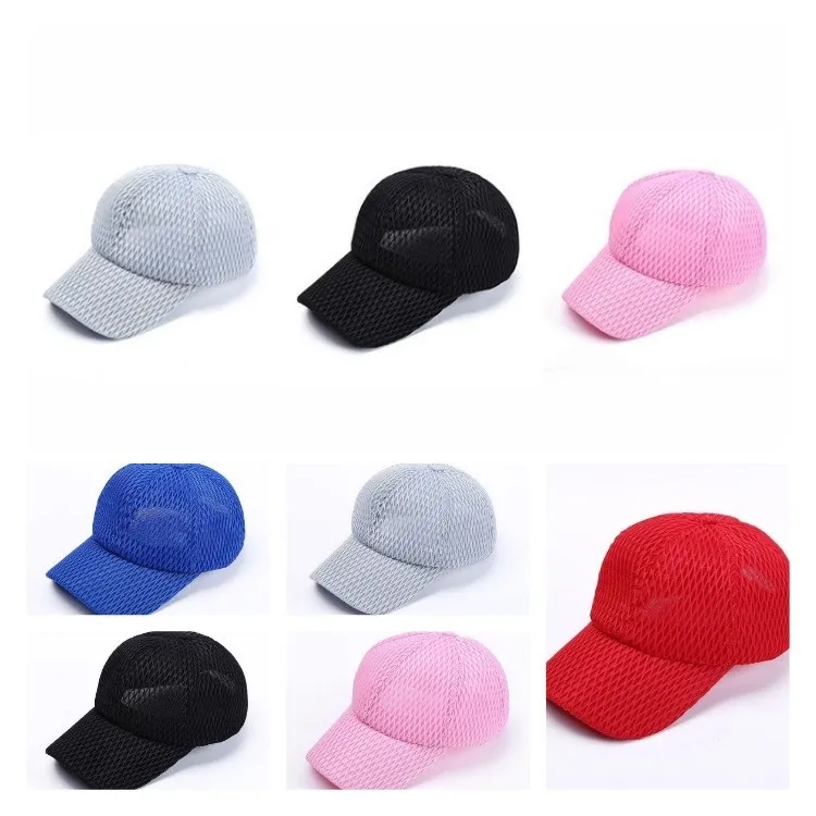 Wydrążona Mesh Cap Favor Women Summer Sun Peaked Outdoor Fashion Ponytail Caps Oddychające Casual Ball Hat T2i52279