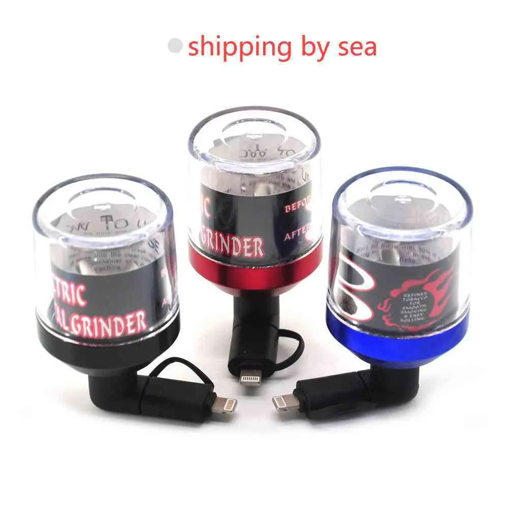 Rökning Electric Herb Grinder Crusher Dry Herb Vaporizer Authentic Roller Rolling Machine med växtbaserad kammare USB