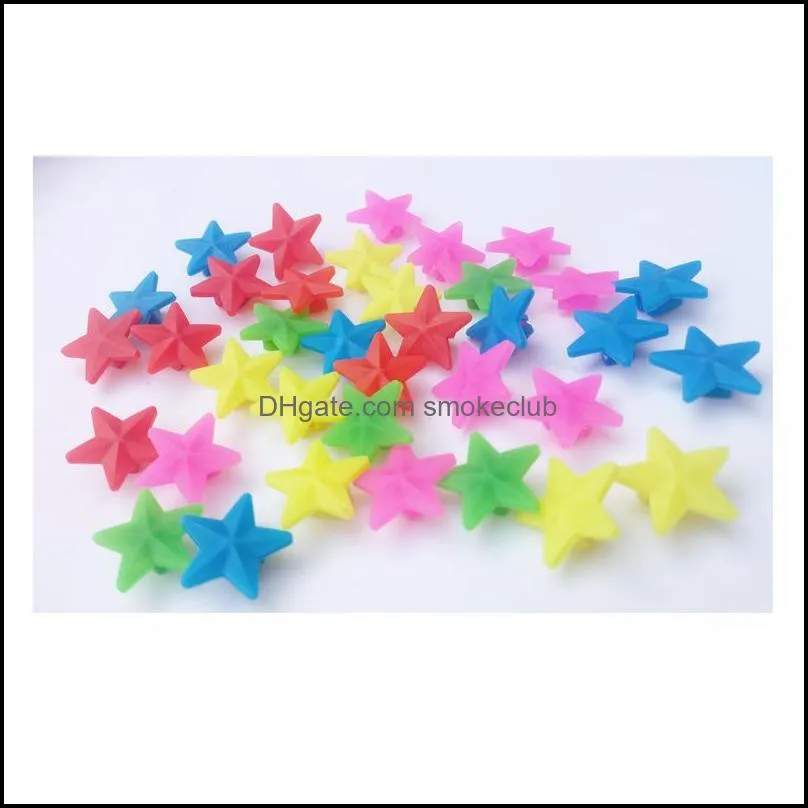Small Star Bead Bicycle Spokes Multicolored Stars A Child Car Star Type Colourful Beads Outdoor Cycling Color Film 1ws ii
