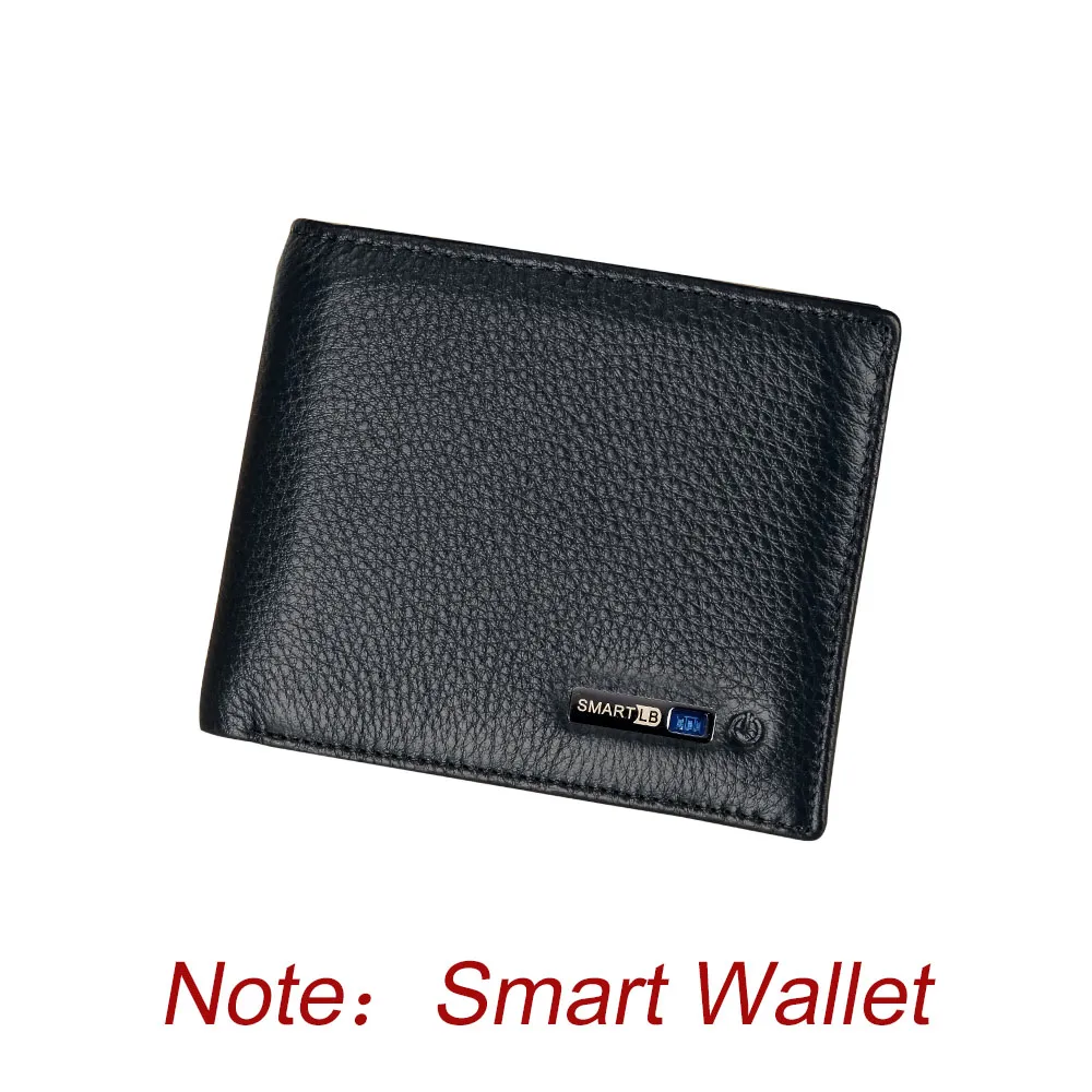 Smart Wallet Bluetooth Tracker Anti-Lost мягкая подлинная кожа