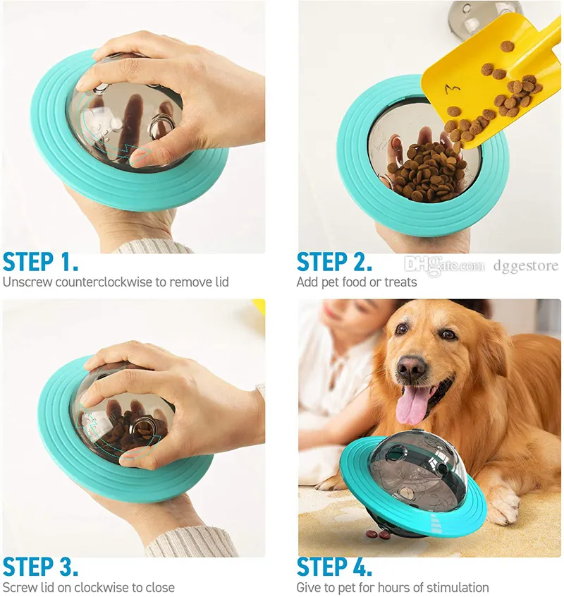 Interactive Dog Food Puzzle Feeder IQ Treat Ball Food Dispensing Doggy  Puzzle Toy For Small Medium Dogs Playing Chasing Chewing Blue H022344 From  Gfdr5207, $15.89