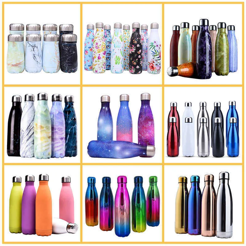 500 ml Vacuum Cup 304 Stainless Steel Water Cup Vacuum Coke Bottle Gift Cup Sports Bottle Bowling Cup Coffee Cup, Thermos