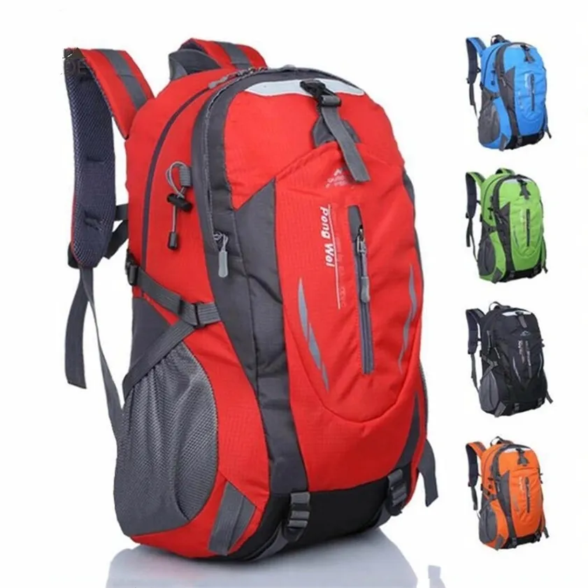 Pakiety plecakowe wysokiej jakości plecak na kemping piesze torba sportowa na zewnątrz Trekk Trekk Mountain Climb Sprzęt 45L Mężczyźni kobiety 220216