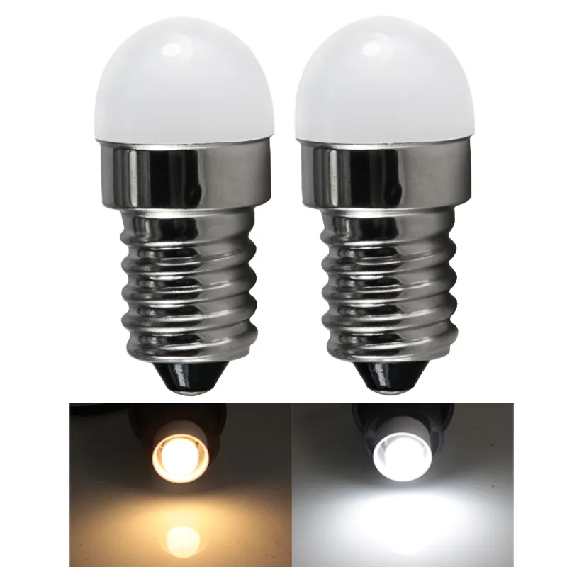 10pcs / lot ampolletas LED 전구 빛 E14 1.5W 미니 젖빛 쉘 에너지 절약 램프 110V 220V 촛불 스포트 라이트