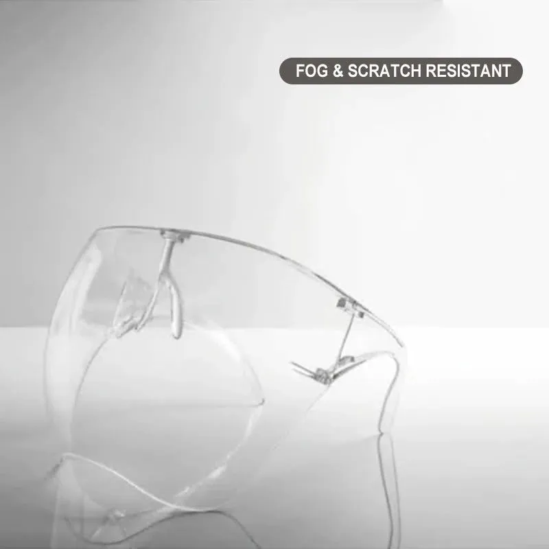 Sommersonnenbrille Transparente Schutzbrille Damen Herren Augenschutz Vollgesichtsmaske Schutz Speichelspritzer Prävention Brillen