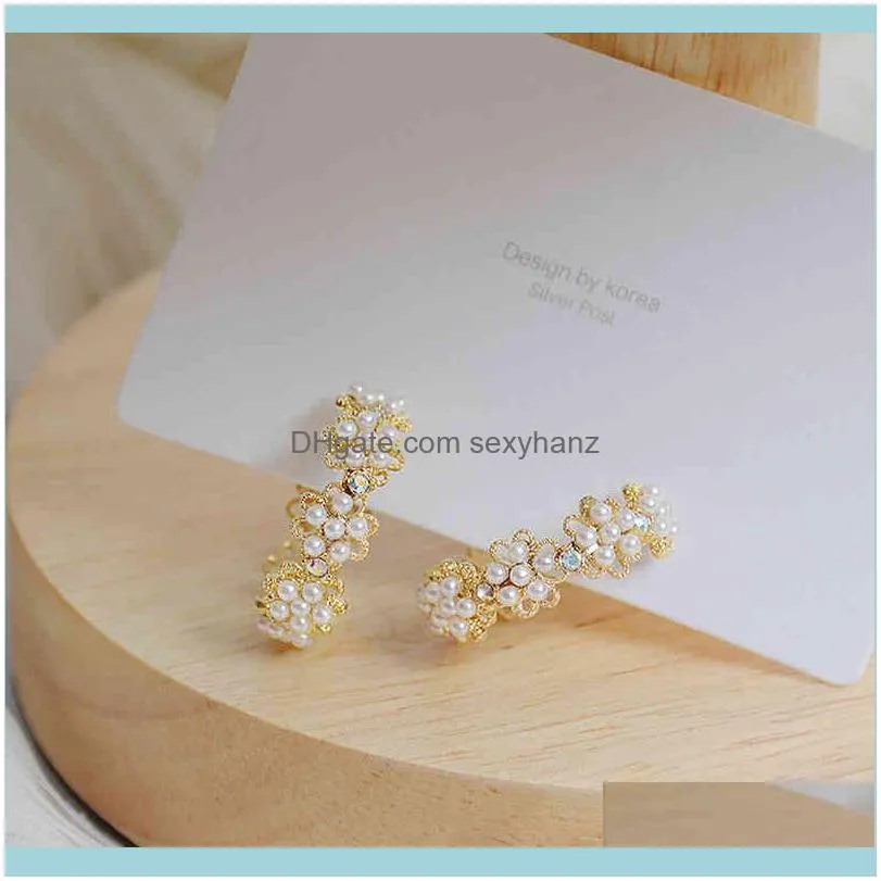 Romantic Quality Lace Pearl Women Earrings Charm Bella Exquisite Stud Earring Wedding Accessories Pendant Jewelry