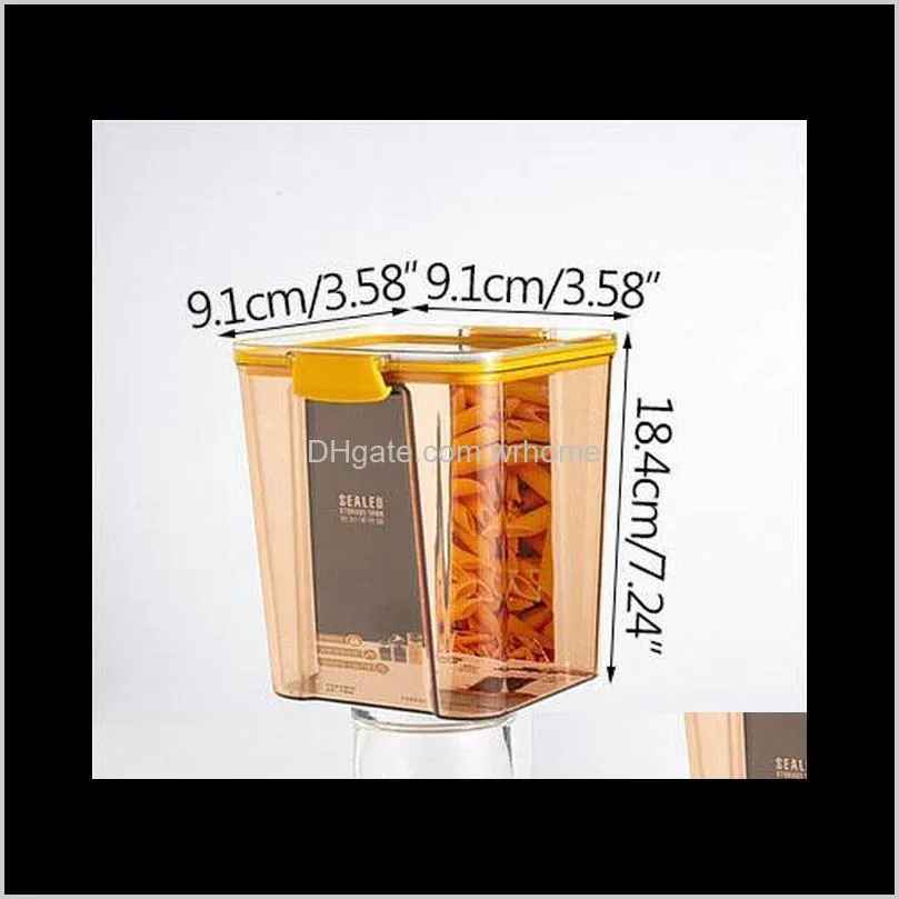 Japanese-Style Multi-Grain Storage Box Kitchen Container Candle Jar Pantry Organizer Rice Dispenser Sugar Bottles & Jars