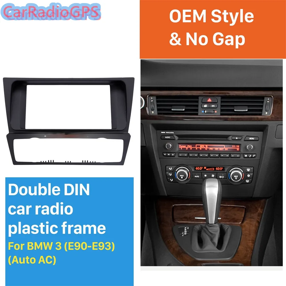 Samochód Double DIN Auto AC Dash Odtwarzacz DVD Panel Dash Montaż Wykończenia Zestaw do BMW 3 E90 E91 E92 E93