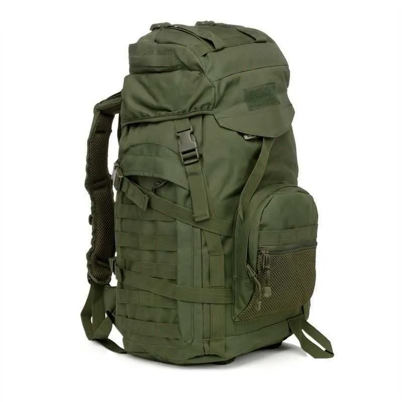 60L Tactique Molle Sac à dos Militaire Armée Sac d'extérieur Sac à dos Hommes Camping Voyage Sac à dos Randonnée Sports Molle Pack Sac d'escalade Y0721