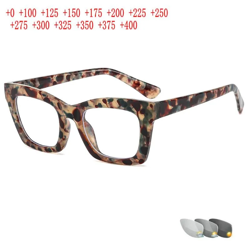 Zonnebril Retro Transitional Pochromic Leesbril Vrouwen Vergrootglas Bifocale Dioptrie Progressieve Multifocale Presbyope NX