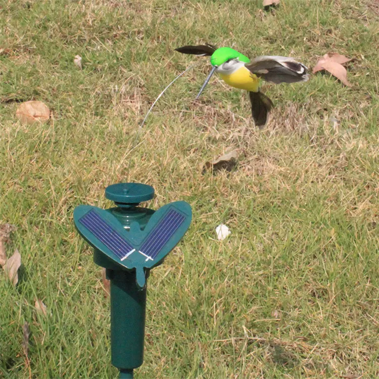 Solar Power Dança Girando Borboletas Flutuante Vibração Fly Hummingbird Pássaros Pássaros Jardim Jardim Decoração Engraçado Brinquedos ZC135