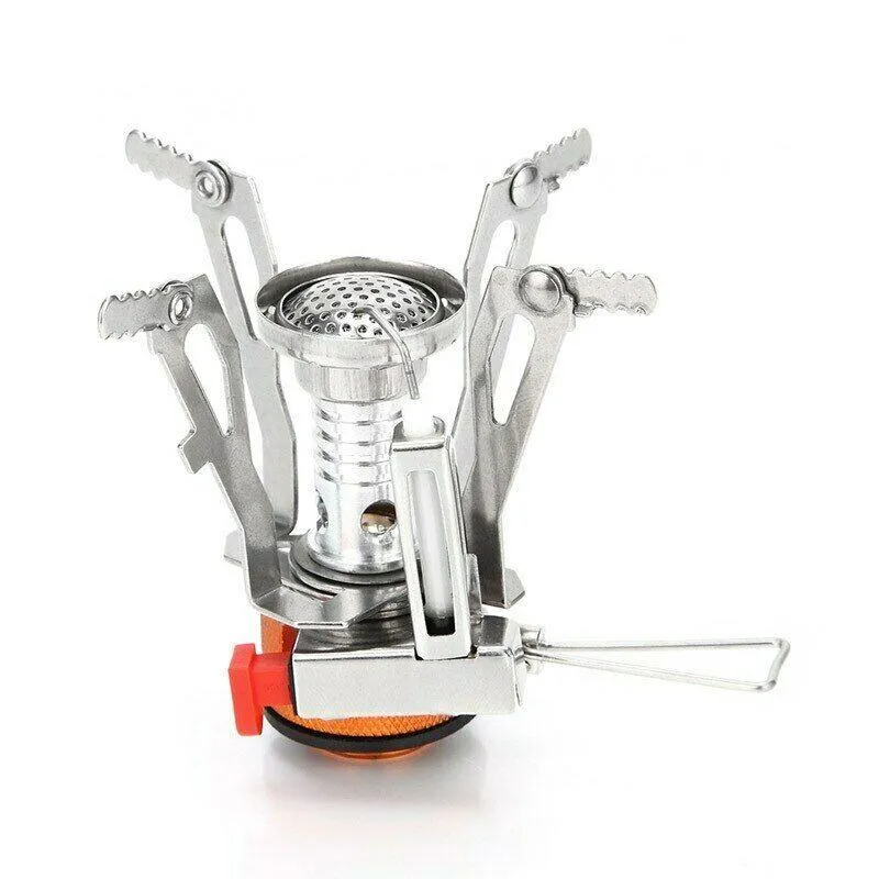 Outdoor Mini Gas Stove Portable Folding Hiking Equipment Travel Picnic Cooker 3000W Lgniter Ultralight Camping Burners EDC Tool