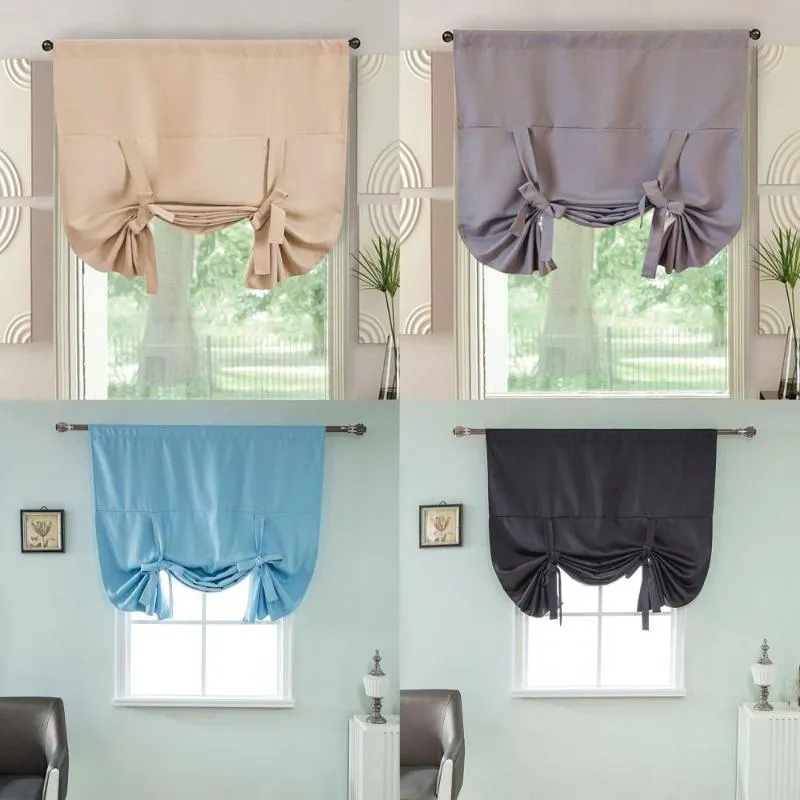 Cortinas Cortas Opacas Para Dormitorio, Sala De Estar, Tratamientos De  Cortinas Para Ventana, Persianas, Cocina, Pequeñas Cortinas De Decoración  Para El Hogar De Color Sólido 210712 De 7,88 €